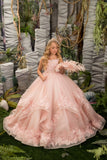 Primrose Étoile Gown – Pink Couture Flower Girl & Pageant Dress