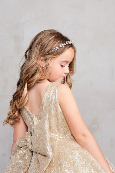 Stunning Girls Winner Glitter Pageant Dress With Train