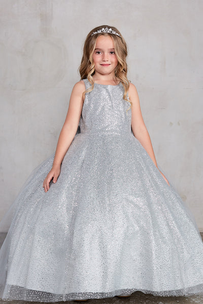 Aurora Girls Glitter Tulle Dress