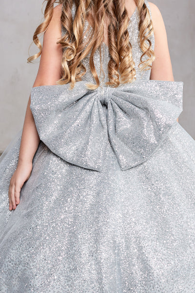 Stunning Girls Winner Glitter Pageant Dress With Train