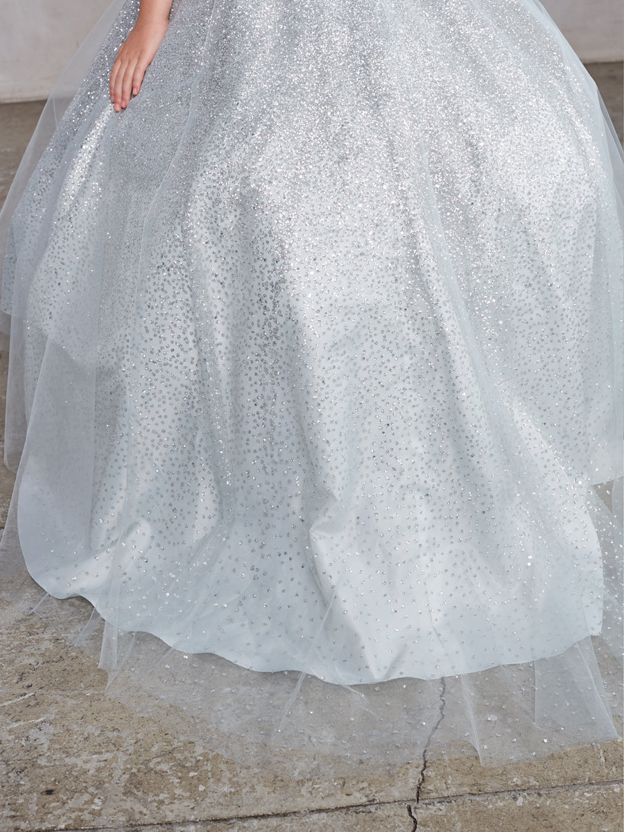 Stunning Girls Winner Glitter Pageant Dress With Train