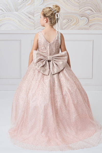 Stunning Girls Winner Glitter Pageant Dress With Train