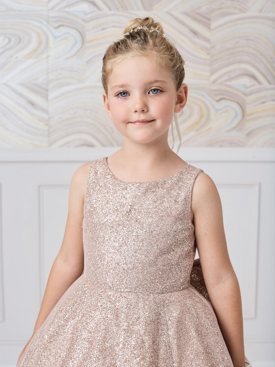 Stunning Girls Winner Glitter Pageant Dress With Train