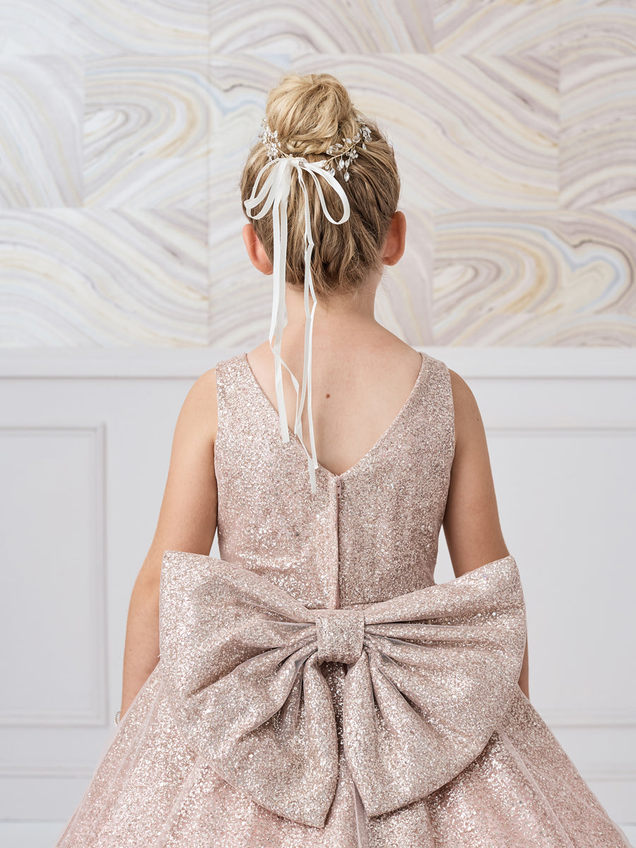 Stunning Girls Winner Glitter Pageant Dress With Train