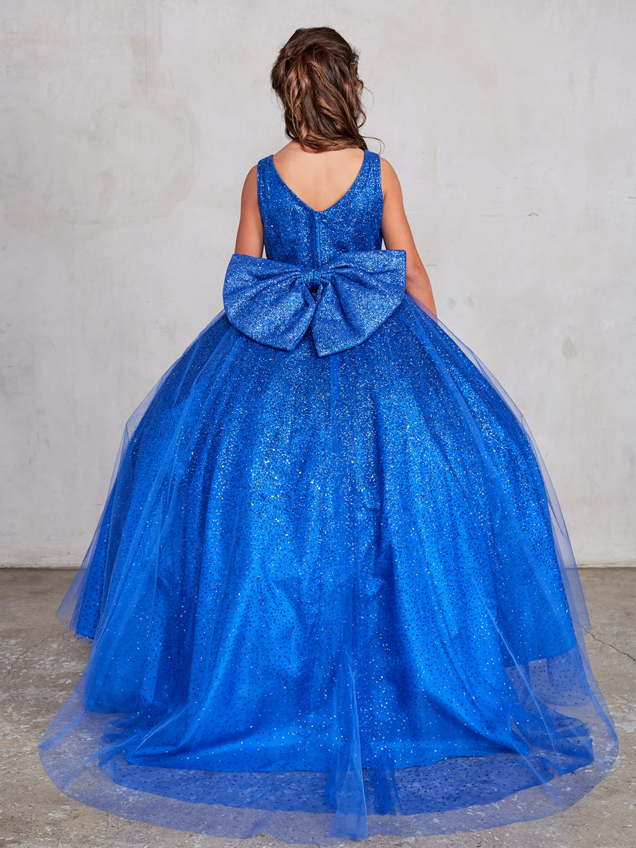 Stunning Girls Winner Glitter Pageant Dress With Train