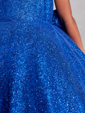 Stunning Girls Winner Glitter Pageant Dress With Train