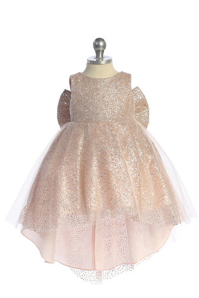 Julia Glitter Tulle Hi Lo Baby Pageant Party Dress