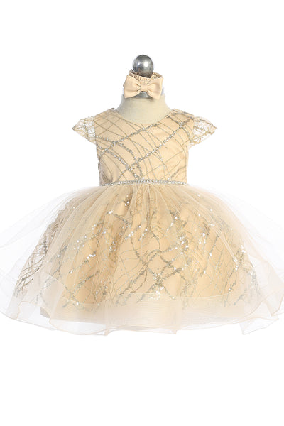 Aurora Glitz Sequin Tulle Dress for Girls
