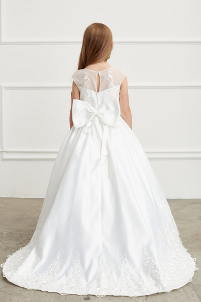 Sofia Satin Communion Dress – Graceful Elegance for Special Occasions