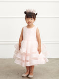 Adorably Cute Flower Girl Pageant Dress With Glitter Ruffled Skirt