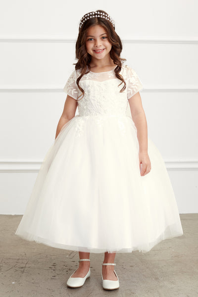 Lily Communion Dress – Delicate Lace & Tulle for Special Moments