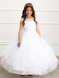 Avery First Communion Gown – Layered Tulle & Lace for Flower Girls