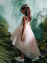 Elara Bloom Hi-Lo Girls Pageant Dress | Blush Kids