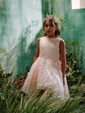 Elara Bloom Hi-Lo Girls Pageant Dress | Blush Kids