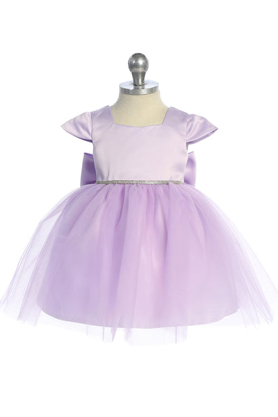 Lia Baby Girls Satin Tulle Party Dress | Blush Kids