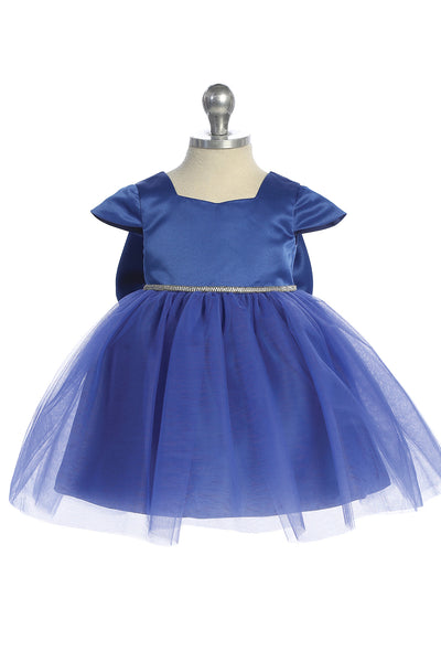 Lia Baby Girls Satin Tulle Party Dress | Blush Kids