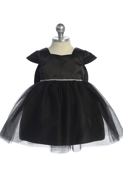 Lia Baby Girls Satin Tulle Party Dress | Blush Kids