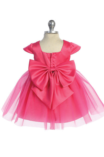 Lia Baby Girls Satin Tulle Party Dress | Blush Kids