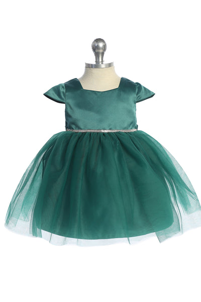 Lia Baby Girls Satin Tulle Party Dress | Blush Kids
