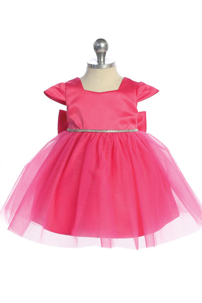 Lia Baby Girls Satin Tulle Party Dress | Blush Kids