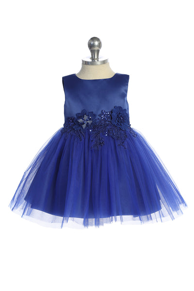 Lia Baby Girls Satin Tulle Party Dress for Your Little Princess