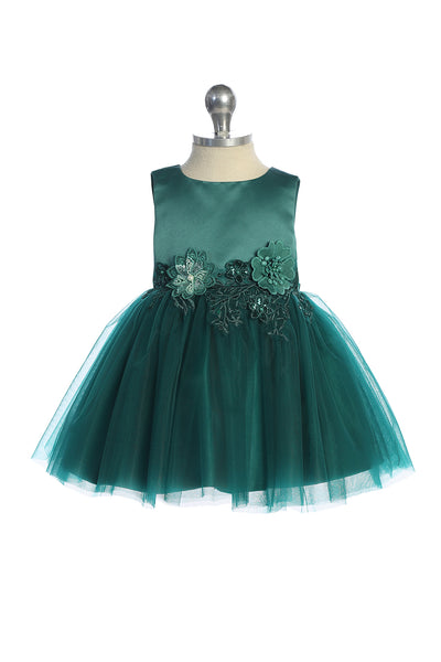 Lia Baby Girls Satin Tulle Party Dress for Your Little Princess