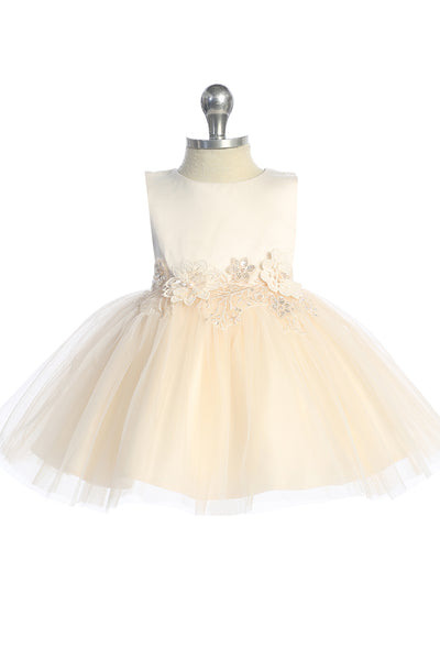 Lia Baby Girls Satin Tulle Party Dress for Your Little Princess