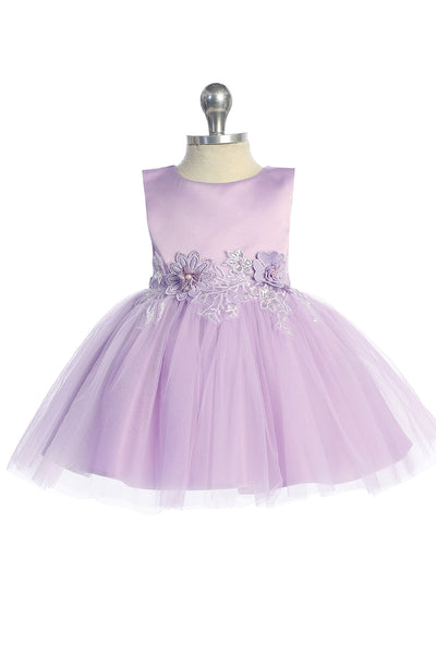 Lia Baby Girls Satin Tulle Party Dress for Your Little Princess