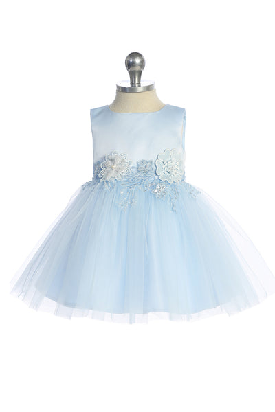 Lia Baby Girls Satin Tulle Party Dress for Your Little Princess