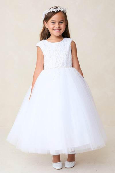 Celeste Luxe Tulle Gown – Communion, Flower Girl & Special Occasion