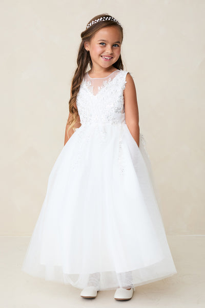 Celestina Grace Gown – Elegant Communion & Flower Girl Dress