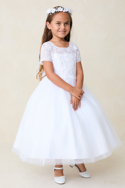 Seraphine Lace Tulle Dress – Communion, Flower Girl & Special Occasion