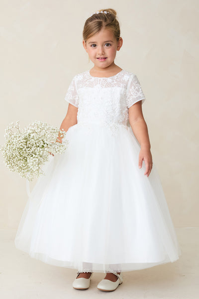 Seraphine Lace Tulle Dress – Communion, Flower Girl & Special Occasion
