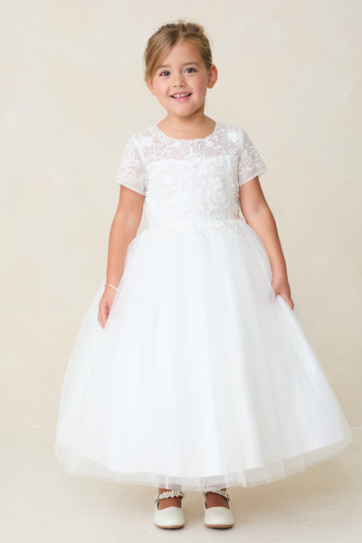 Seraphine Lace Tulle Dress – Communion, Flower Girl & Special Occasion