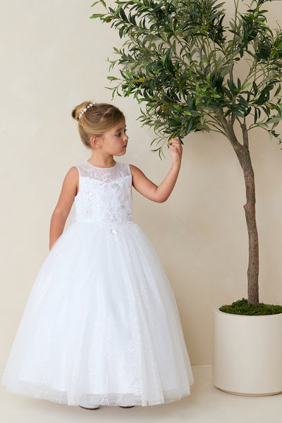 Grace Sparkle Lace Dress – 1st Communion & Special Moments