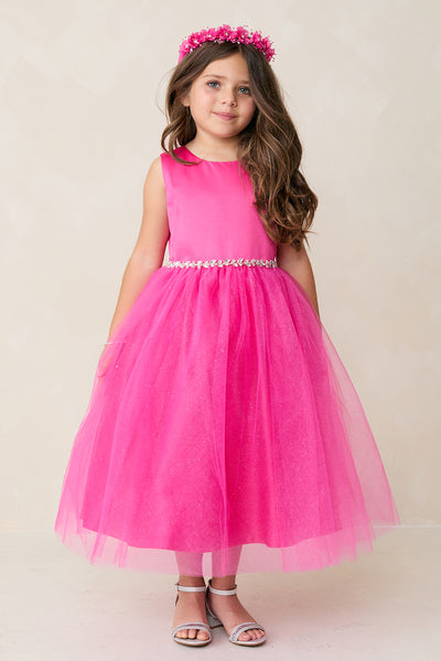 Liana Grace Tea-Length Dress – Girls Special Occasion Dress in 12 Colors