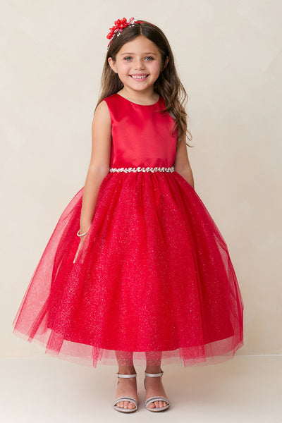 Liana Grace Tea-Length Dress – Girls Special Occasion Dress in 12 Colors
