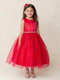 Liana Grace Tea-Length Dress – Girls Special Occasion Dress in 12 Colors
