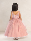Isabelle Bloom Communion Flower Girl Tulle Dress in Tea Length