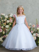 Girls White Lace Communion Dress – Ankle Length