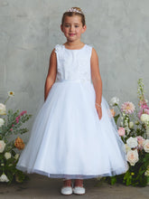 Girls Tea Length Dress Flower Girl Communion Party
