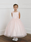 Girls Tea Length Dress Flower Girl Communion Party