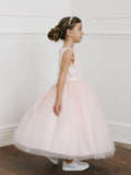 Girls Tea Length Dress Flower Girl Communion Party
