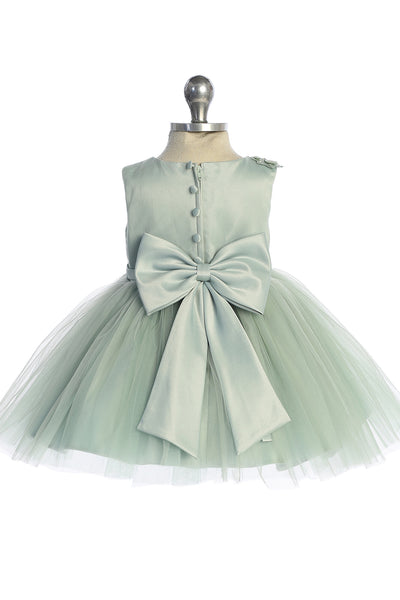 Baby Sage Flower Girl Dress for Party & Birthday