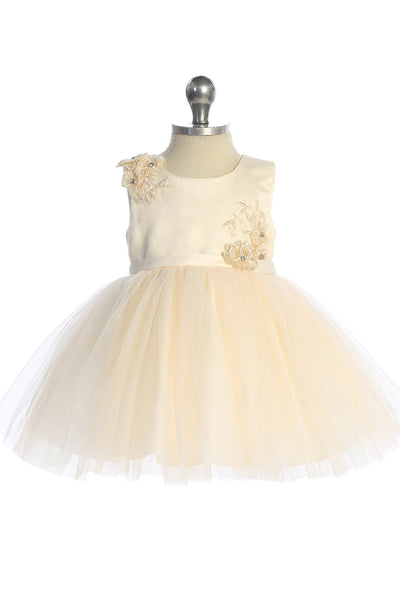Baby Sage Flower Girl Dress for Party & Birthday