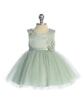 Baby Sage Flower Girl Dress for Party & Birthday