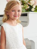 Girls Ankle Length Lace Communion & Flower Girl Dress