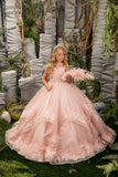 Primrose Étoile Gown – Pink Couture Flower Girl & Pageant Dress