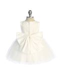 Baby White or Ivory Glitter Flower Girl Dress 6M-24M