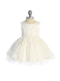 Elara Pearl Lace Christening Dress 6–24M